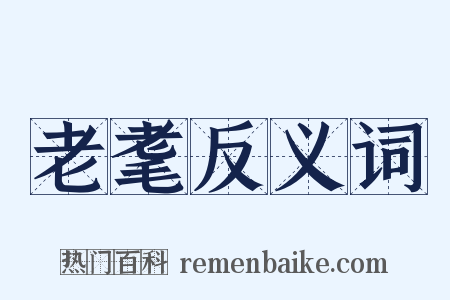 老耄反义词是什么意思的图片